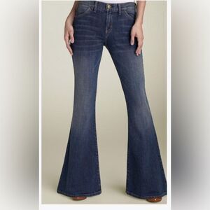 Current Elliot Anthropologie The Elephant Bell dark Blue Jeans 29